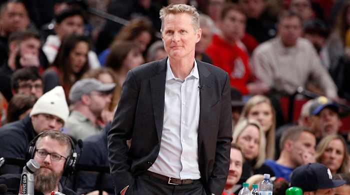 Kerr's Warriors anticipated playing before an empty crowd at home, until the NBA suspended the season.